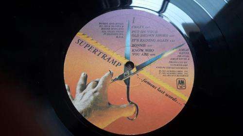 Supertramp - Famous Last Words - Vinyl LP record - A&M Records - 1982 - VG