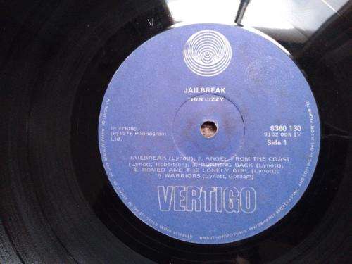 Thin Lizzy - Jailbreak - Vinyl LP record - Vertigo - 1976 - VG