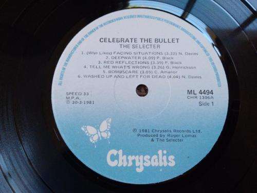 The Selecter - Celebrate the Bullet - Vinyl LP record - Chrysalis - 1981 - VG+