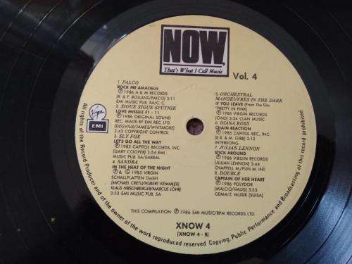 NOW - That's What I Call Music Vol 4 - Vinyl LP record - EMI - 1986 - EX