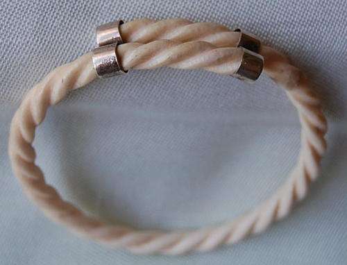 CARVED IVORY BANGLE
