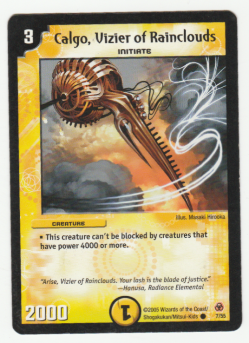 Duel Masters - Calgo, Vizier of Rainclouds (Initiate) - Creature