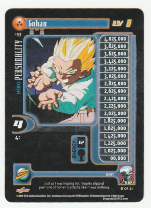 Dragon Ball GT - Baby - Gohan/Hero Personality (8/21) Uncommon / Baby Saga