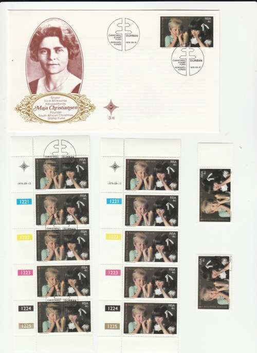 1979 RSA SA Christmas Fund FDC 3.16 & Block