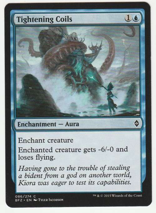 Magic the Gathering 2015 (NM) - Tightening Coils - Common - Battle for Zendikar