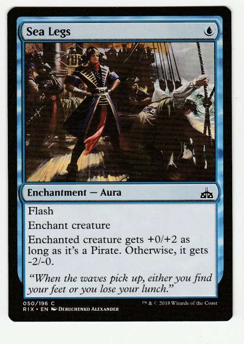 Magic the Gathering 2018 (NM) - Sea Legs - Common - Rivals of Ixalan