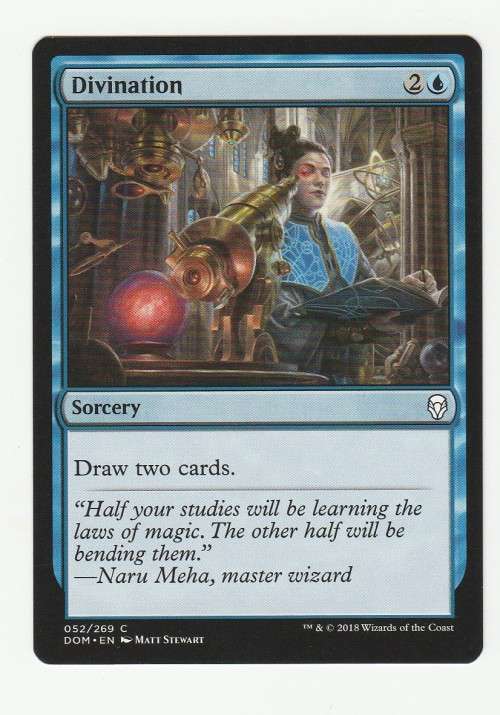 Magic the Gathering 2018 (NM) - Divination- Dominaria