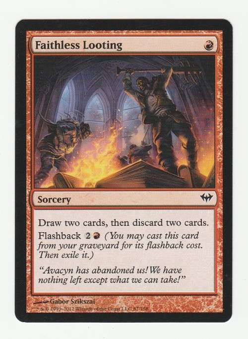 Magic the Gathering 1993-2012 (NM) - Faithless Looting - Dark Ascension