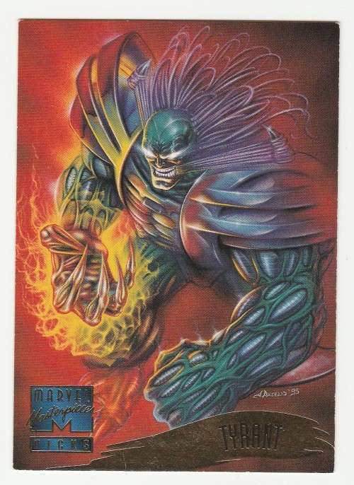 1995 Fleer Marvel Masterpieces Picks - Tyrant 149 - Dimitrios Patelis