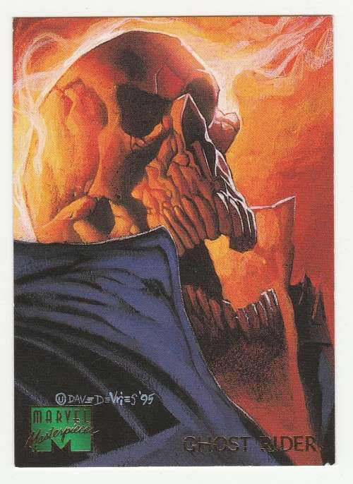 1995 Fleer Marvel Masterpieces  - Ghost Rider 37 - Ally - Devries