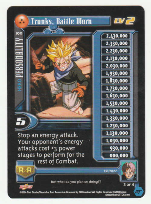 Dragon Ball GT - Trunks, Battle Worn/Hero Personality (3/4)