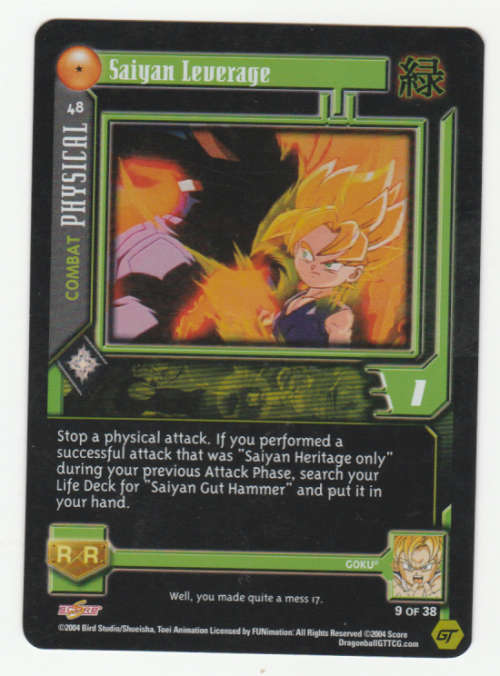 Dragon Ball GT - Goku - Saiyan Leverage/Combat Physical (9/38) - FLAT FOIL