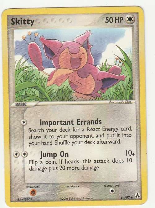2006 Pokemon/Nintendo - Gen III EX Legend Maker - Skitty 64/92 - Common