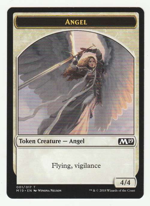 Magic the Gathering 2018 - Angel - Token Creature 001/017 - Core Set 2019