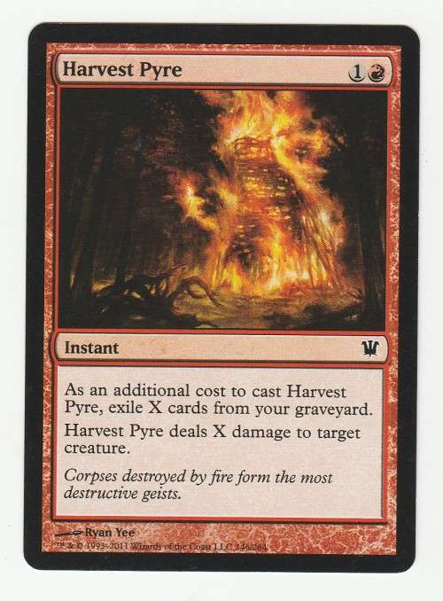Magic the Gathering 1993-2011 - Harvest Pyre - Common - Innistrad