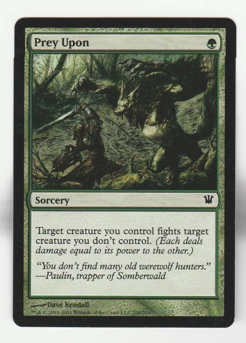 Magic the Gathering 1993-2011 - Prey Upon - Common - Innistrad