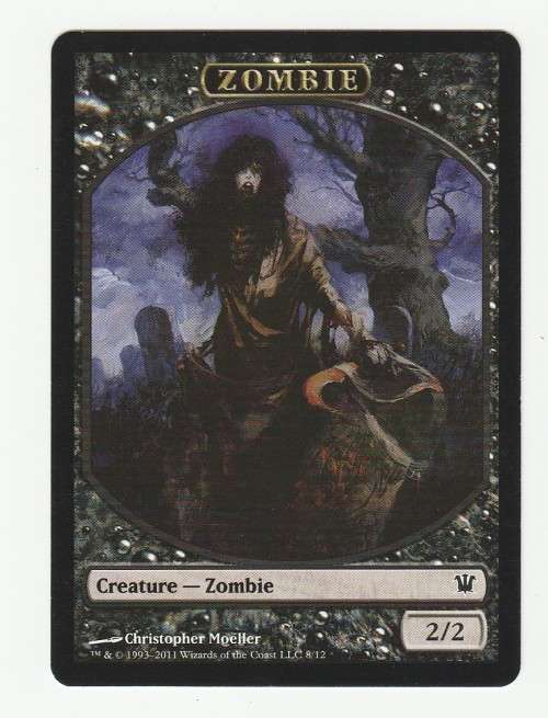 Magic the Gathering 1993-2011 - Zombie - Token Creature 8/12 - Innistrad