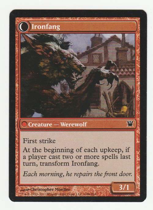 Magic the Gathering 1993-2011 - Ironfang/Village Ironsmith - Common - Innistrad