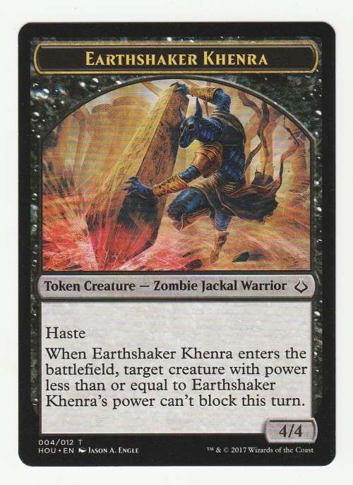 Magic the Gathering 2017 (NM) - Earthshaker Khenra - Token Creature 004/012 - Hour of Devastation