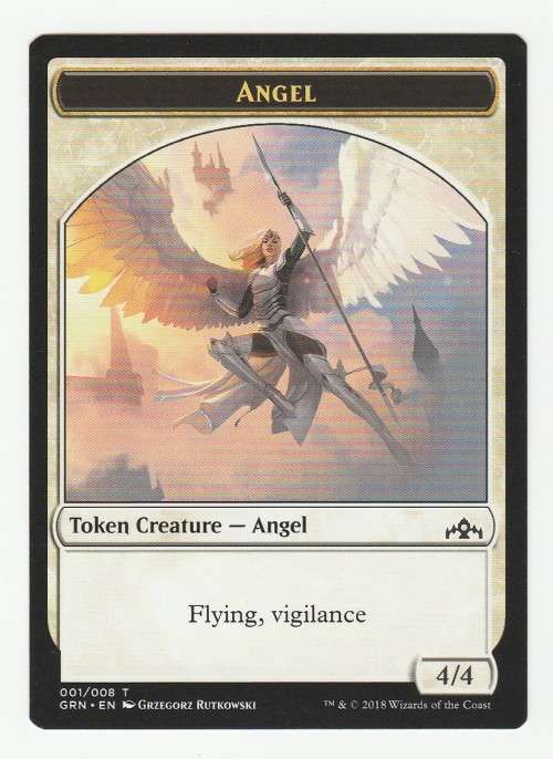 Magic the Gathering 2018 - Angel - Token Creature 001/008 - Guilds of Ravnica