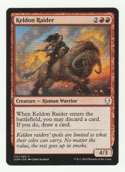 Magic the Gathering 2018 - Keldon Raider - Common - Dominaria