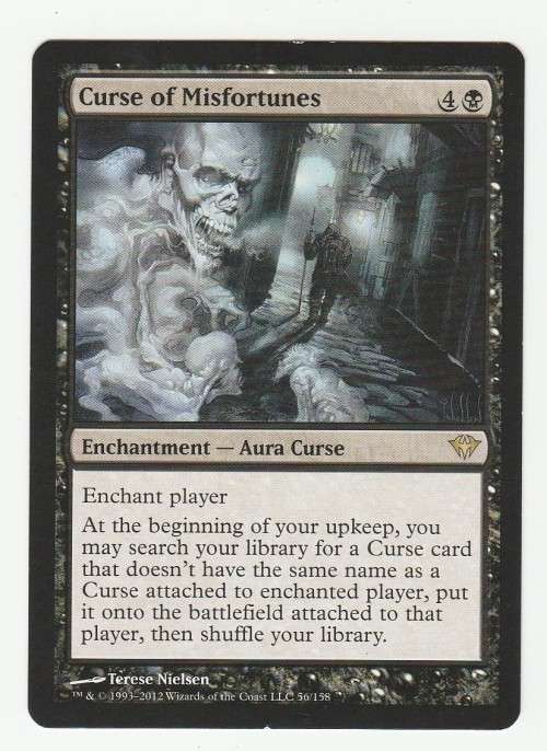 Magic the Gathering 1993-2012 - Curse of Misfortunes - Rare - Dark Ascension