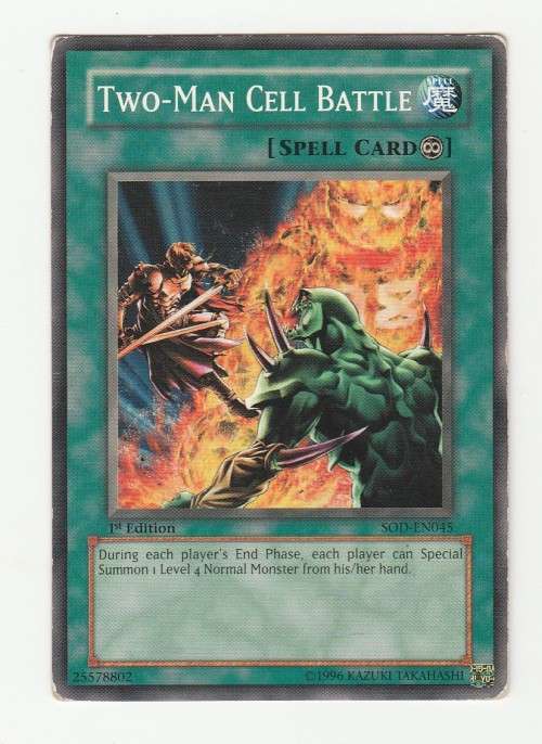 Yu-Gi-Oh! - Two-Man Cell Battle - Soul of the Duelist - First Edition - (SOD-EN045) - Common