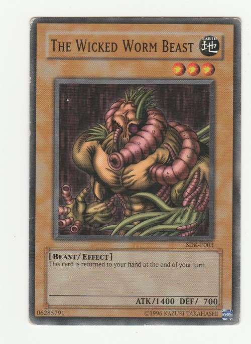 Yu-Gi-Oh! - The Wicked Worm Beast - Starter Deck Kaiba (SDK-E003) - Common