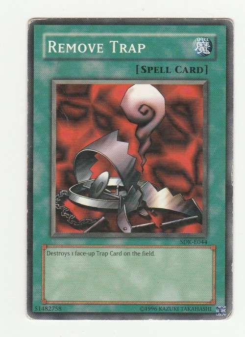 Yu-Gi-Oh! - Remove Trap - Starter Deck Kaiba (SDK-E044) - Common
