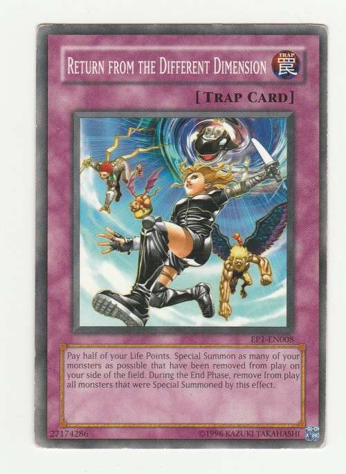 Yu-Gi-Oh! - Return From the Different Dimension - Movie Exclusive Pack (EP1-EN008) - Short Print