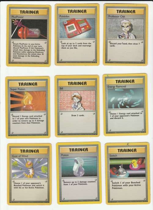 1995, 96, 98 Nintendo Creatures GAMEFREAK Pokemon - Gen I Base Set - 43 Random Cards Set 1
