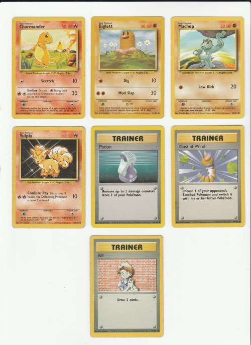1995, 96, 98 Nintendo Creatures GAMEFREAK Pokemon - Gen I Base Set - 43 Random Cards Set 1