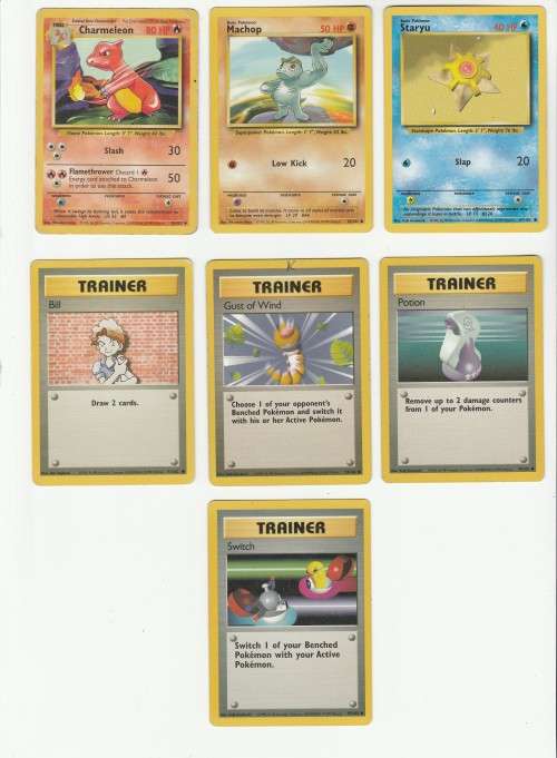1995, 96, 98 Nintendo Creatures GAMEFREAK Pokemon - Gen I Base Set - 43 Random Cards Set 2