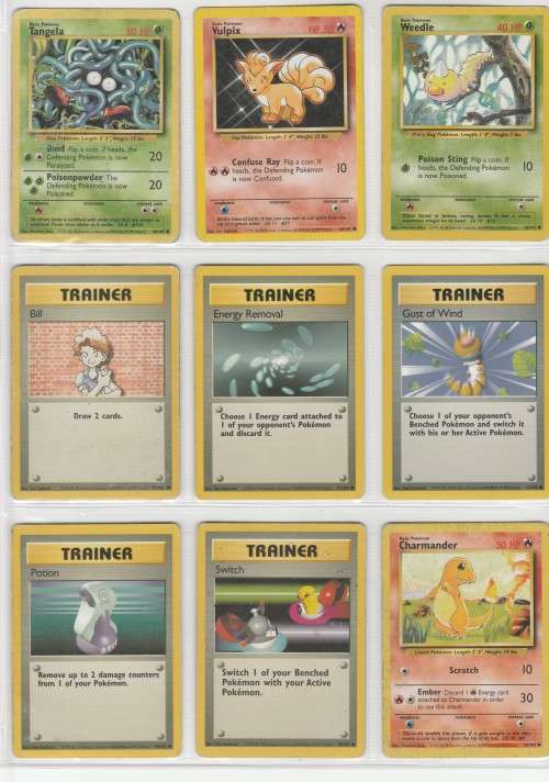 1995, 96, 98 Nintendo Creatures GAMEFREAK Pokemon - Gen I Base Set - 43 Random Cards Set 3