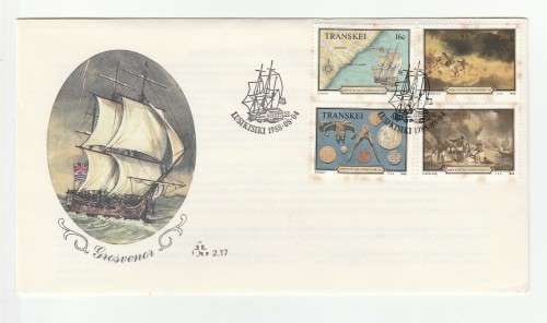1988 Transkei Shipwreck: The Grosvendor FDC 2.17
