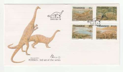 1993 Transkei Fossils 3rd set of the series FDC 2.36.3
