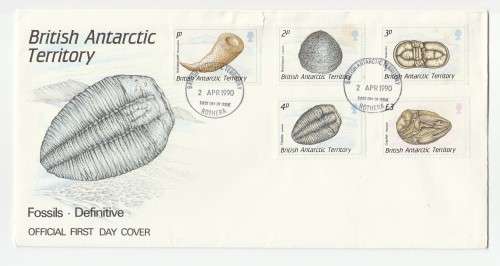 1990 GB British Antarctic Territory Fossils FDC
