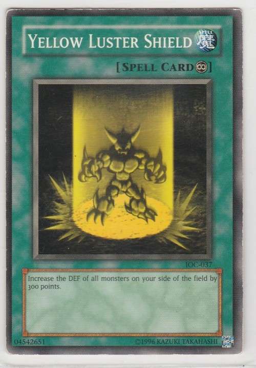 Yu-Gi-Oh! - Yellow Luster Shield - Invasion of Chaos (IOC-037) - Common