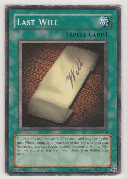Yu-Gi-Oh! - Last Will - Starter Deck: Yugi Evolution (SYE-031)7) - Common