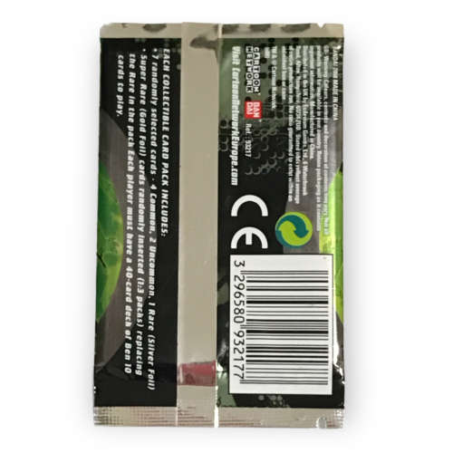 Bandai 2008  - Ben 10 Collectable Card Game 7 card booster pack (Factory Sealed)