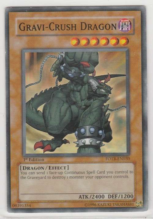 Yu-Gi-Oh! - Gravi-Crush Dragon - Force of the Breaker (FOTB-EN030) - Common- 1st Edition