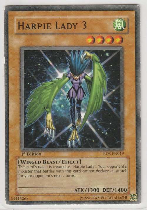 Yu-Gi-Oh! - Harpie Lady 3 - Rise of Destiny (RDS-EN019) - Common- 1st Edition