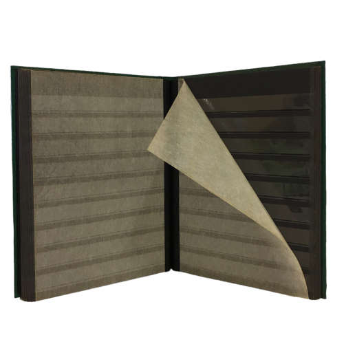 Lighthouse - Green 15 Page / 30 Side (Black) Stockbook