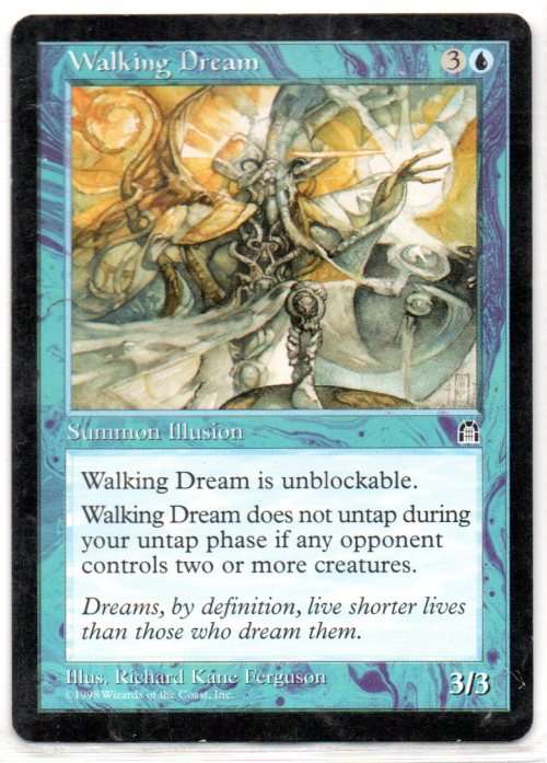 Magic The Gathering 1998 - Walking Dream - Uncommon - Stronghold