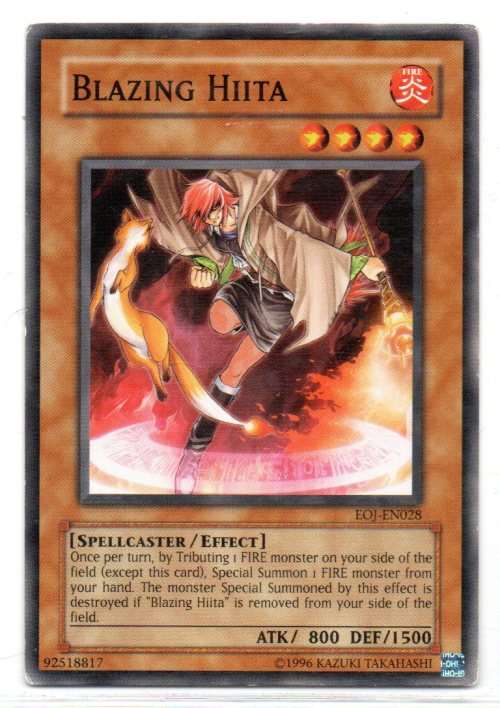 Yu-Gi-Oh! - Blazing Hiita - Common - Enemy of Justice (EOJ-EN028)