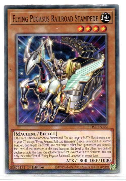 Yu-Gi-Oh! - Flying Pegasus Railroad Stampede - 1st Ed/Common - Legendary Duelists: Season 2 (LDS2-EN