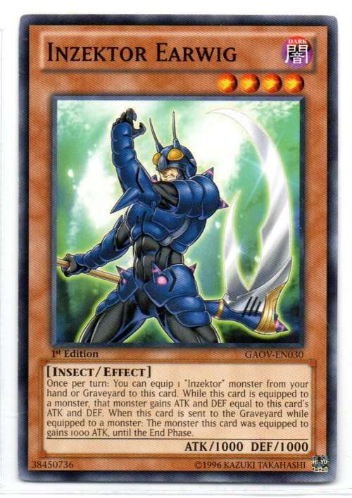 Yu-Gi-Oh! - Inzektor Earwig - 1st Ed/Common - Galactic Overlord (GAOV-EN030)