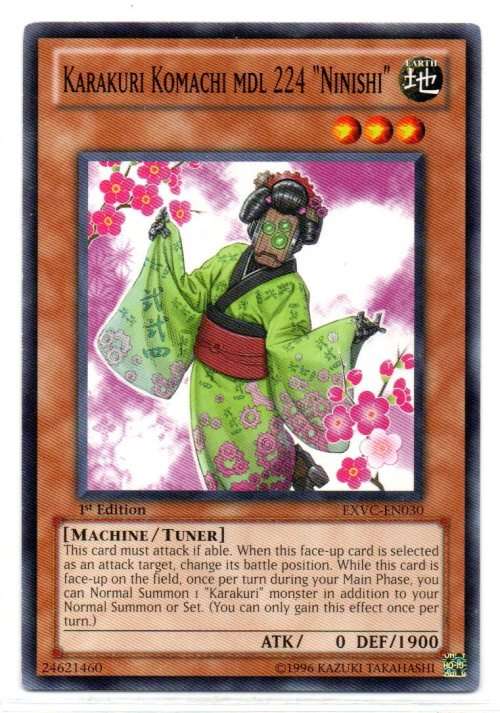 Yu-Gi-Oh! - Karakuri Komachi mdl 224 `Ninishi` - 1st Ed/Common - Extreme Victory (EXVC-EN030)