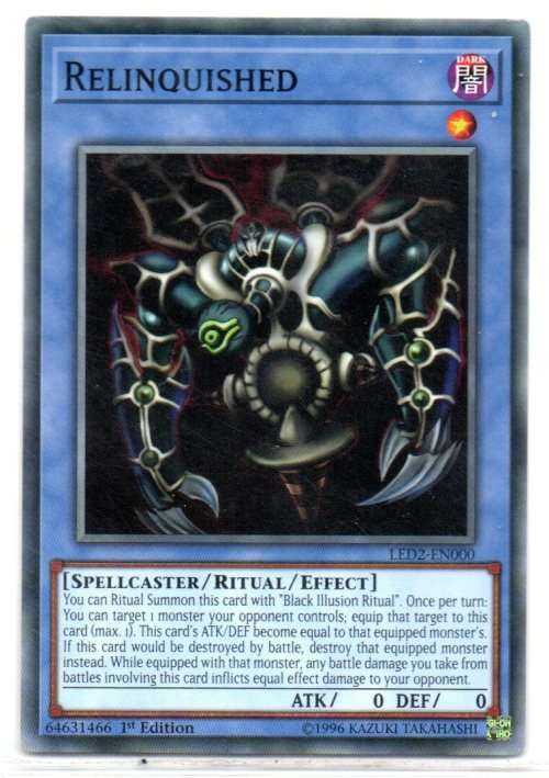 Yu-Gi-Oh! - Relinquished - 1st Ed/Common - Legendary Duelists: Ancient Millennium (LED2-EN000)