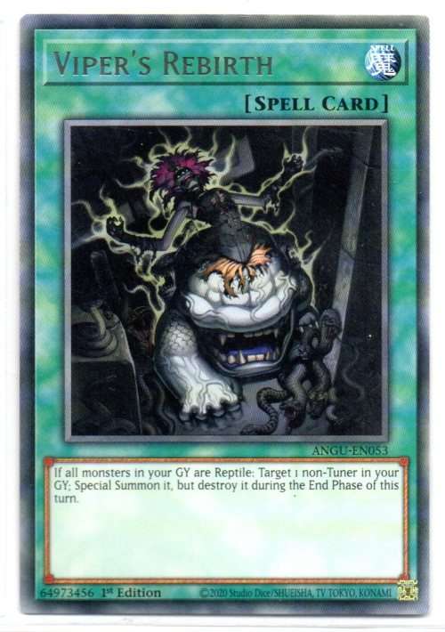 Yu-Gi-Oh! - Viper`s Rebirth - 1st Ed/Rare - Ancient Guardians (ANGU-EN053)